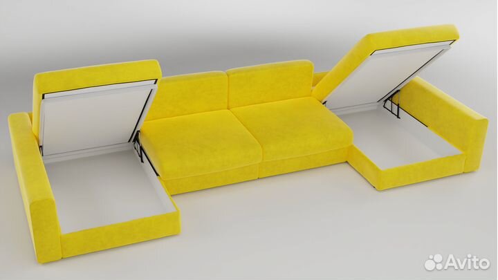 Большой п-образный диван Токио 4.40