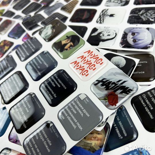 3D стикер опт с любым дизайном от 50 штук