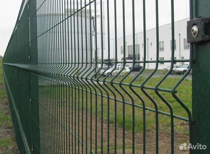 Забор сиз 3Д сетки с установкой промышленная зона