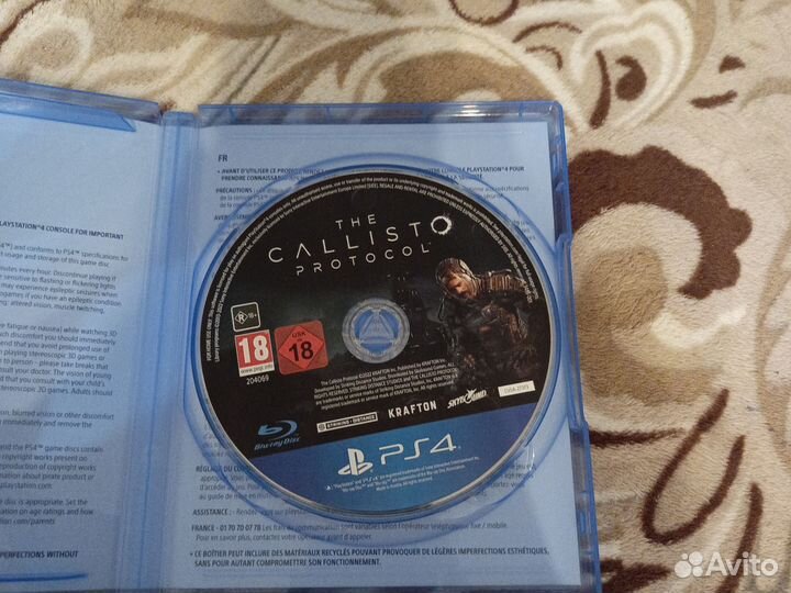 Диск на ps4 The Callisto protocol