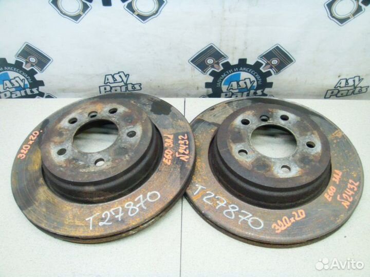 Диск тормозной задний Bmw 5 E60 M57N2 2008