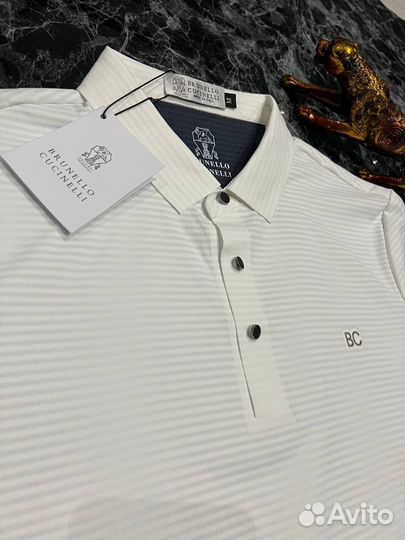 Brunello cucinelli поло мужское