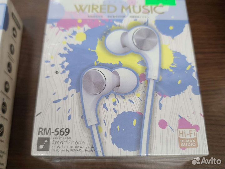 Наушники (капельки) remax RM-569