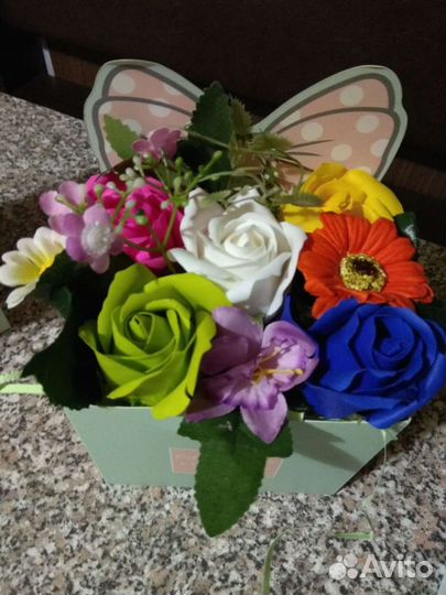 Букет из мыла