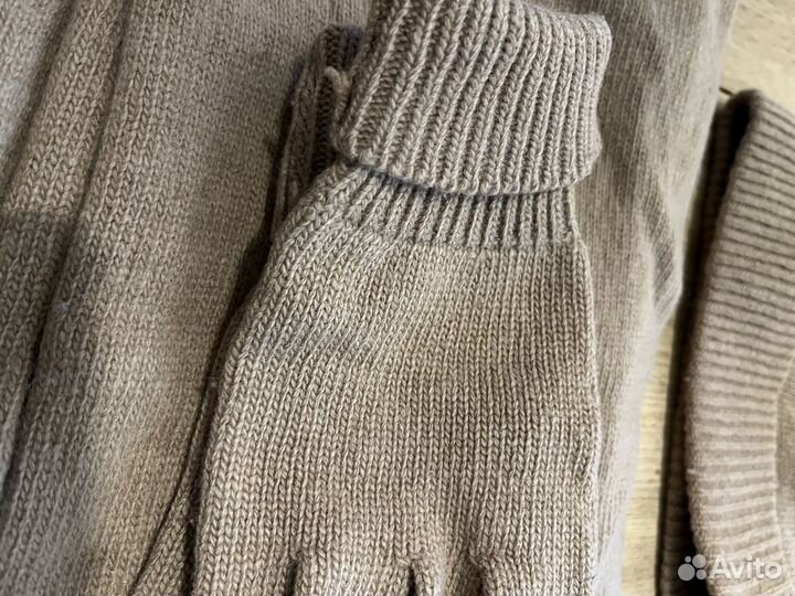 Комплект шарф шапка перчатки