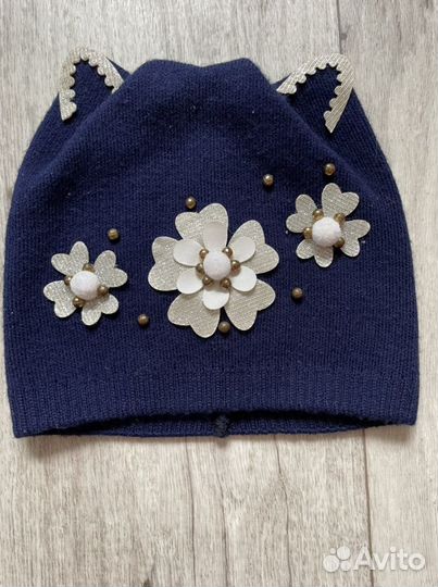 Шапка на девочку 4-5 лет,осень/весна