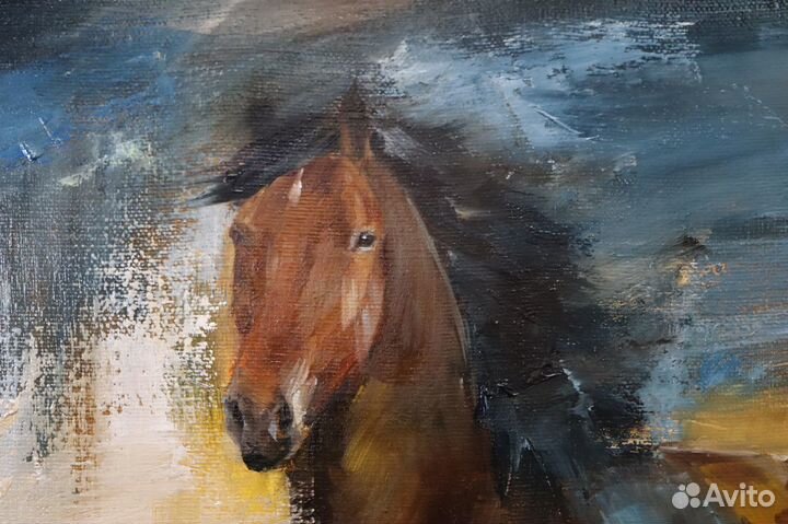 Картина маслом Лошадь Абстракция