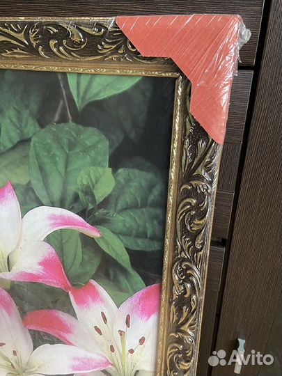 Картина на подрамнике большая с цветами