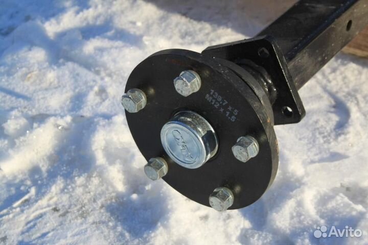 Ось для прицепа рессорная 1300 кг мзса 817717.015