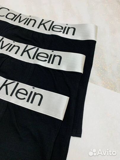 Трусы мужские боксеры черные calvin klein