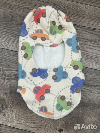 Шапка-шлем prikinder на малыша, варежки