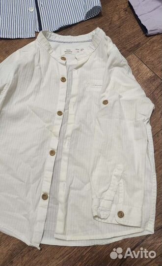 Рубашка белая Zara на 3 года