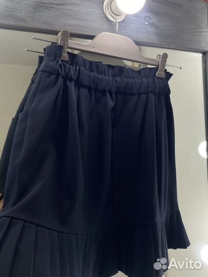 Юбка школьная синяя