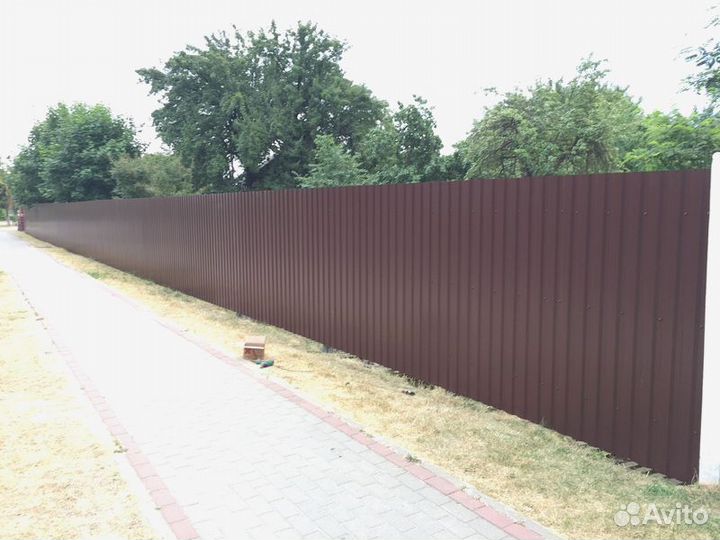 Заборы из профнастила