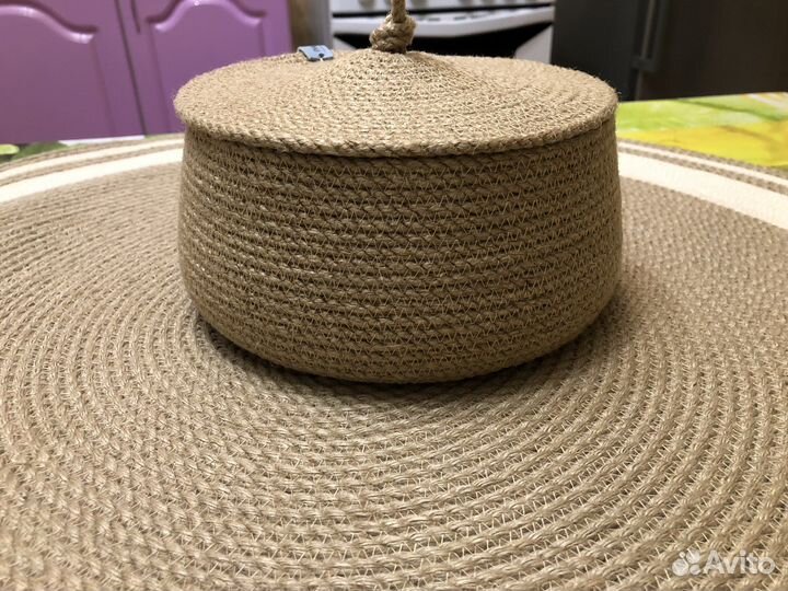 Корзина из джута-4мм