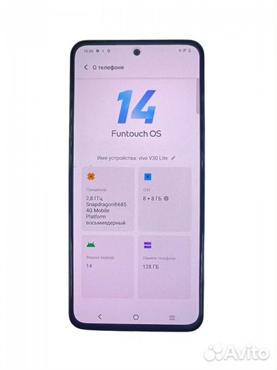 Vivo V30 Lite, 8/128 ГБ