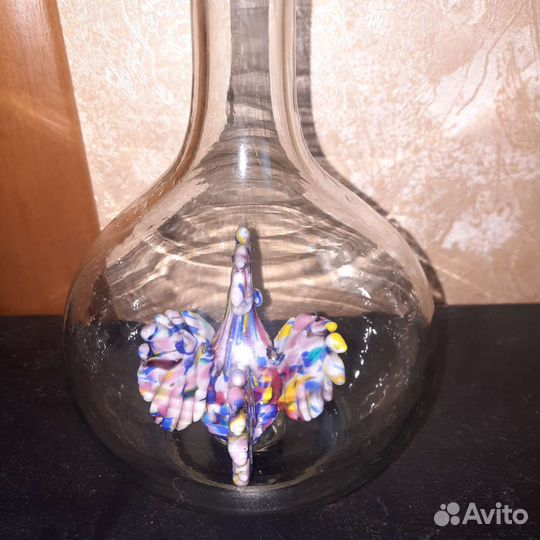 Графин/Штоф/ с петушком редкий