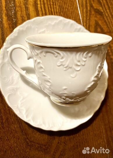 Чайная кофейная пара фарфор Англия