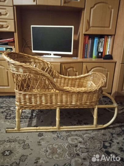 Плетеные санки