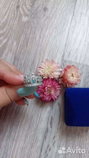Серебряные кольцо и браслет