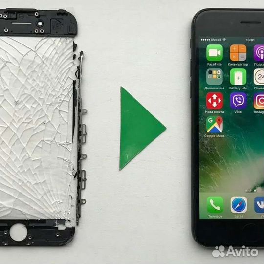 Замена стекла с сохранением оригинальной матрицы