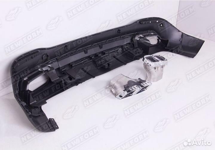 Диффузор с насадками 6.3 AMG GBT Mercedes GLE V167