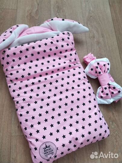 Конверт на выписку, для прогулки для девочки