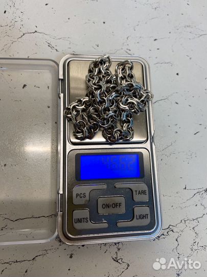 Мужская серебряная цепь