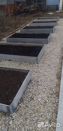 Грядки из шифера