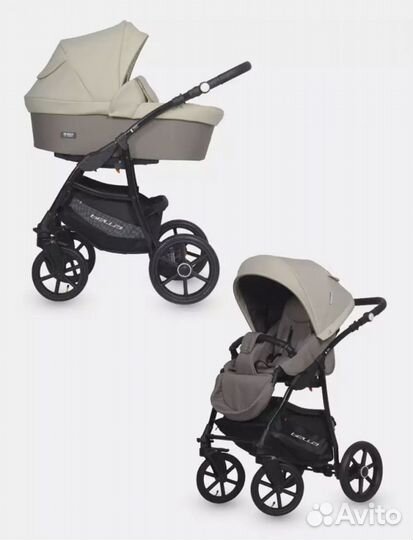 Коляска 2 в 1 Riko Basic Bella, цвет бежевый