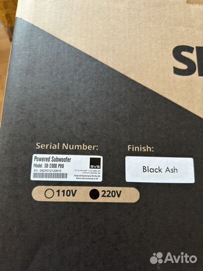 Сабвуфер Svs sb 2000 pro в наличии
