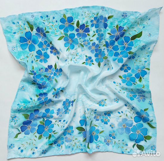 Шёлковый платок батик ручная роспись 