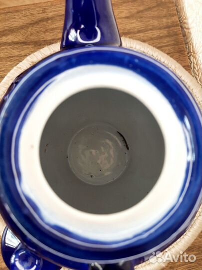 Чайник заварочный кобальт фаянсовый, СССР