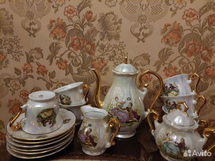 Чайный сервиз. Фарфор. Югославия.Винтаж.Новый