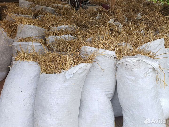 Солома в мешках. Доставка и самовывоз