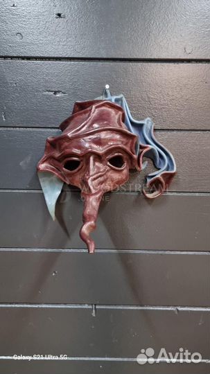 Маска.Панно. Кожа. Винтаж. Антиквариат