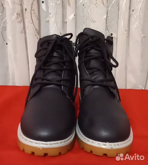 Ботинки мужские на искусст.меху,эко кожа 41-42р