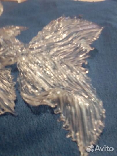 Хрустальная и из цветного стекла рыбки