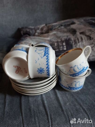 Чайные чашки с блюдцами СССР