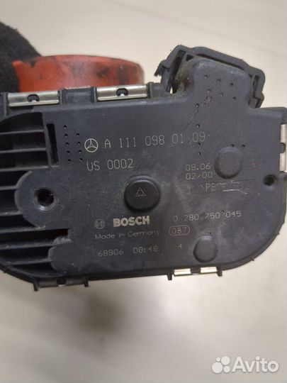 Заслонка дроссельная Mercedes C W203, 2006