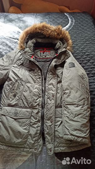 Зимний пуховик мужской размер 46-48