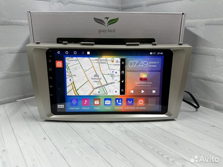 Магнитола андроид GrayBird Toyota Camry 40 6Gb