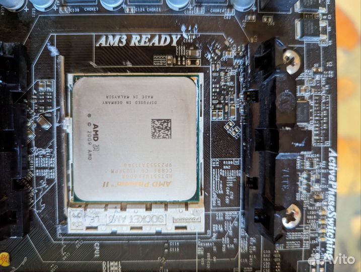 Материнская плата AM3 + с процессором и памятью