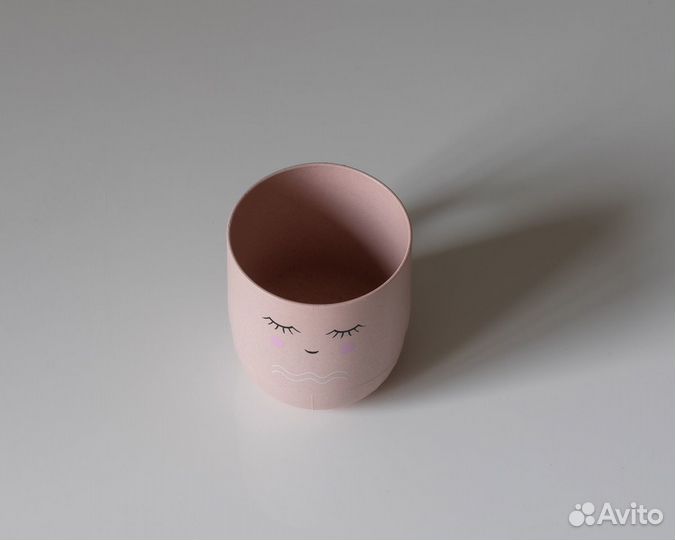 Детская бамбуковая посуда «Китенок» розовая