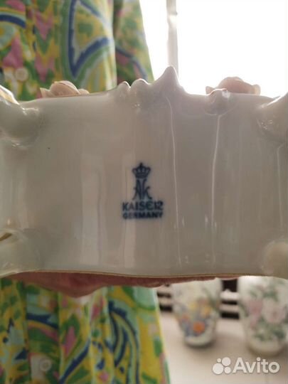 Каминные винтажные фарфоровые часы Kaiser