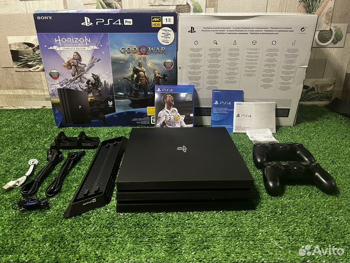Sony playstation 4 PS4 pro 1tb с играми