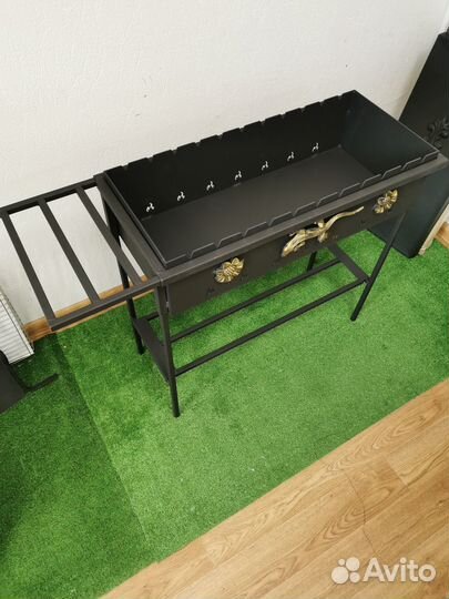 Мангал разборный 3 мм усиленный бортами от 10 лет