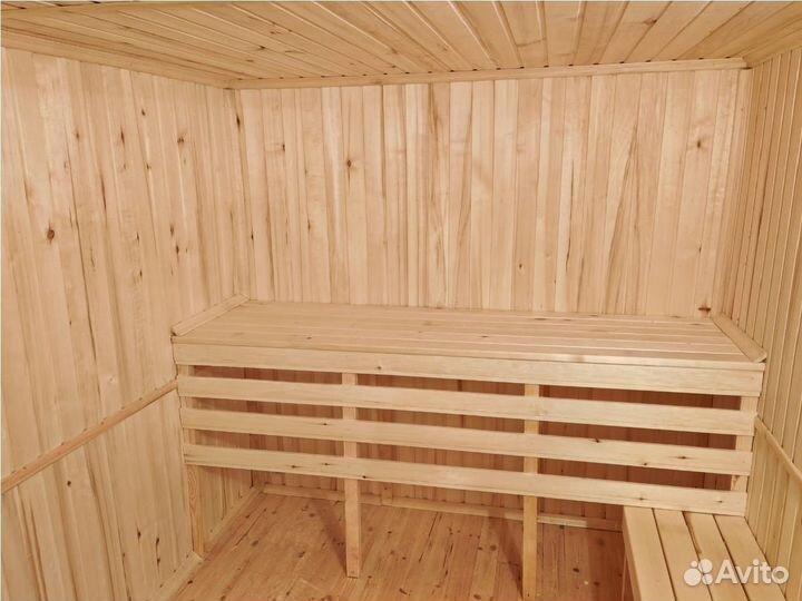 Мобильная баня из бруса 6 м