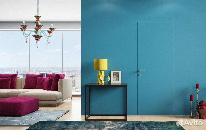 Скрытая дверь под покраску