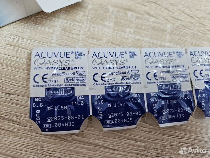 Линзы acuvue oasys -1.50